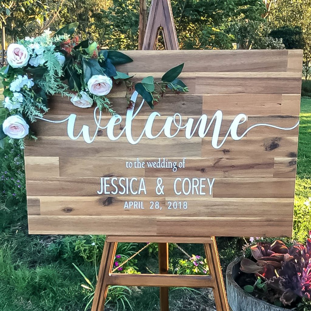 Wooden Wedding Signage - Little Timber